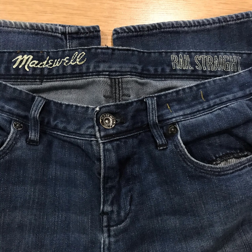 Madewell Rail Straight Jeans size 29 x 34